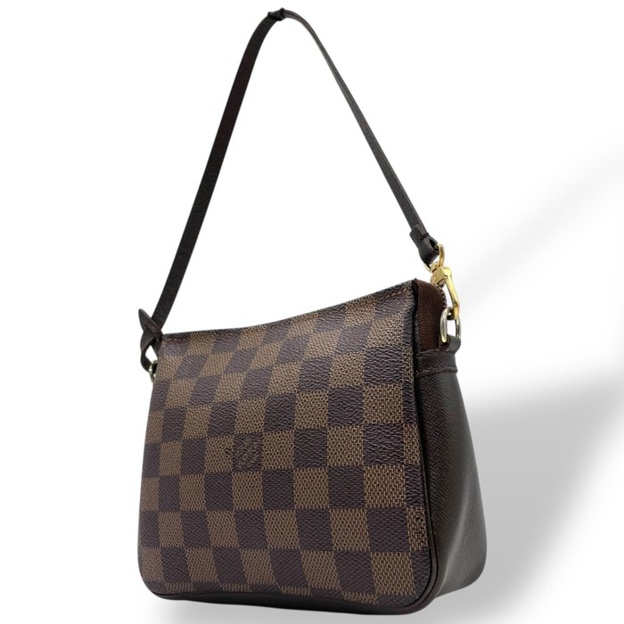 Louis Vuitton Damier Ebene Trousse Makeup Bag Mini Pochette