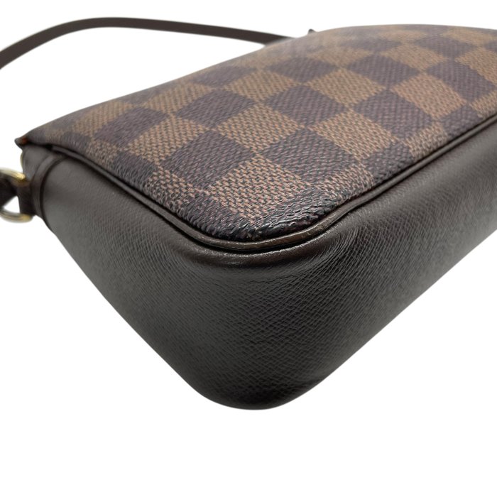 Louis Vuitton Damier Ebene Trousse Makeup Bag Mini Pochette