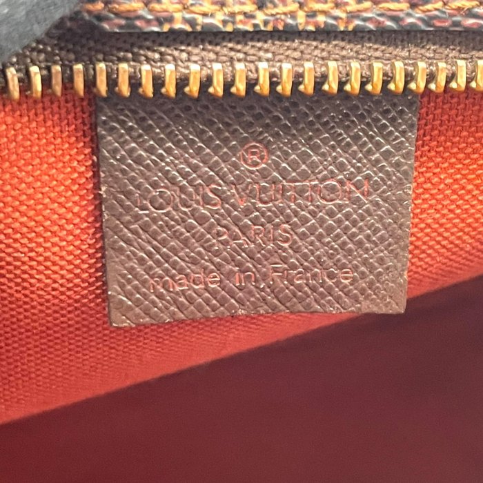 Louis Vuitton Damier Ebene Trousse Makeup Bag Mini Pochette