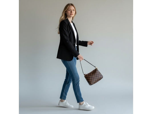 Louis Vuitton Damier Ebene Trousse Makeup Bag Mini Pochette