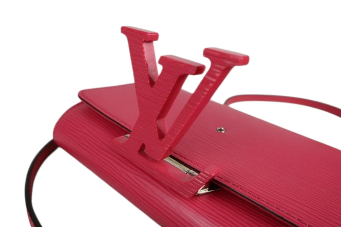 Louis Vuitton Louise Epi Flap Bag Pink Compact Evening bag