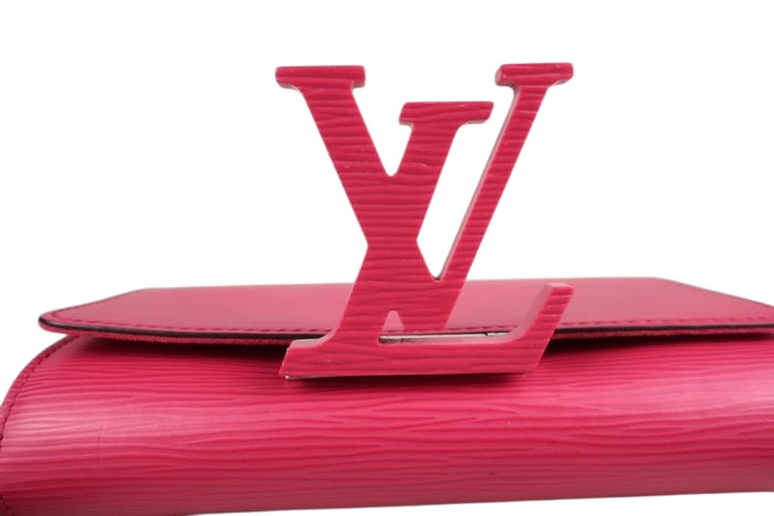 Louis Vuitton Louise Epi Flap Bag Pink Compact Evening bag