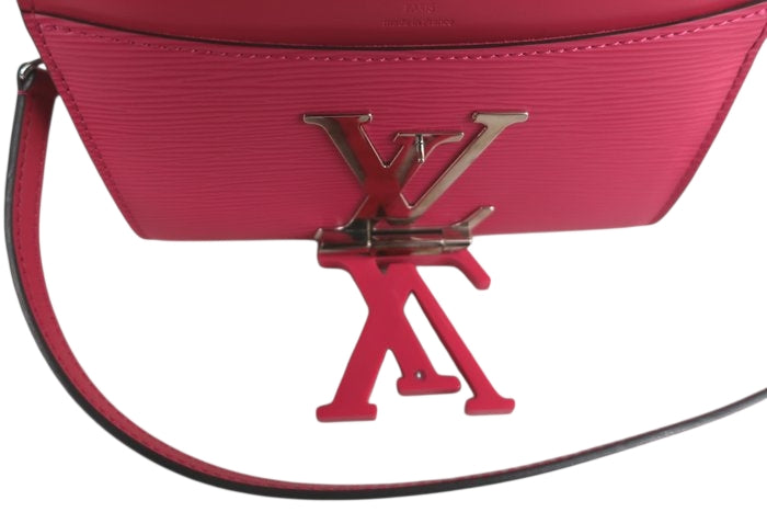 Louis Vuitton Louise Epi Flap Bag Pink Compact Evening bag