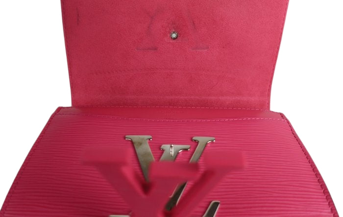 Louis Vuitton Louise Epi Flap Bag Pink Compact Evening bag