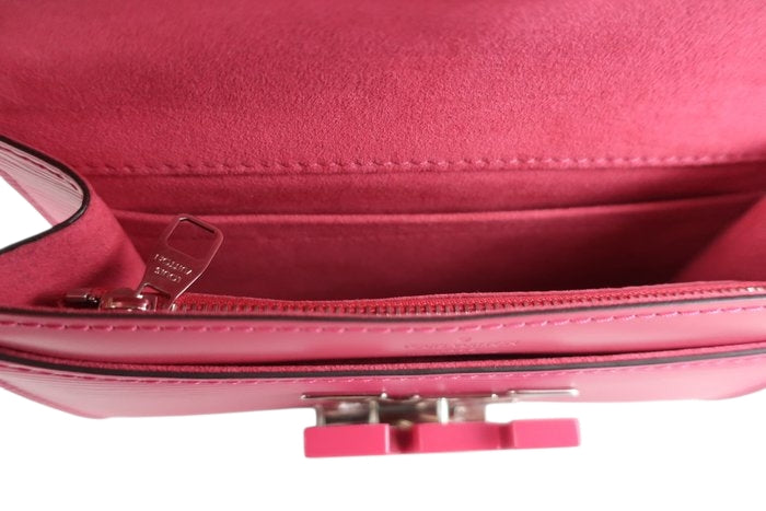 Louis Vuitton Louise Epi Flap Bag Pink Compact Evening bag