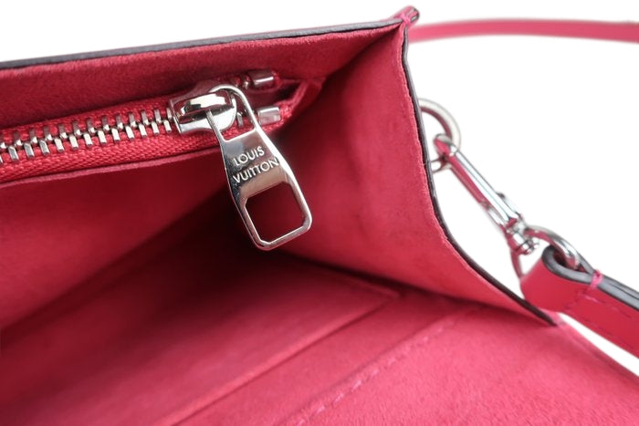 Louis Vuitton Louise Epi Flap Bag Pink Compact Evening bag
