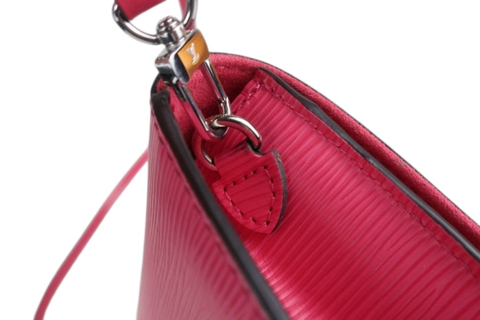 Louis Vuitton Louise Epi Flap Bag Pink Compact Evening bag