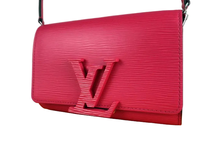 Louis Vuitton Louise Epi Flap Bag Pink Compact Evening bag