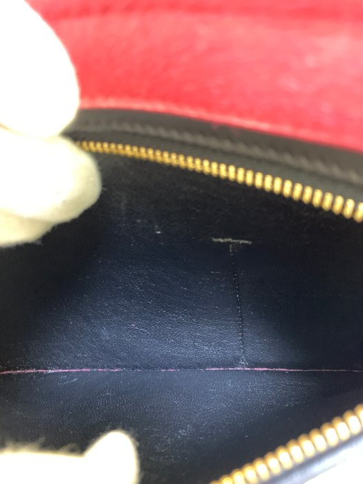 Celine Trapeze Multicolour Leather Fur Top Handle/ Crossbody bag