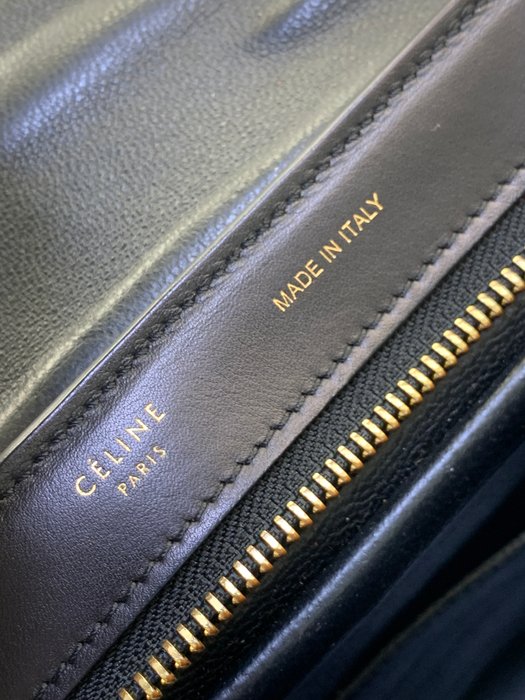 Celine Trapeze Multicolour Leather Fur Top Handle/ Crossbody bag