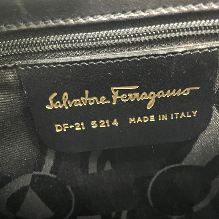 Ferragamo Vera Bow Top Handle Evening Bag with Crossbody strap