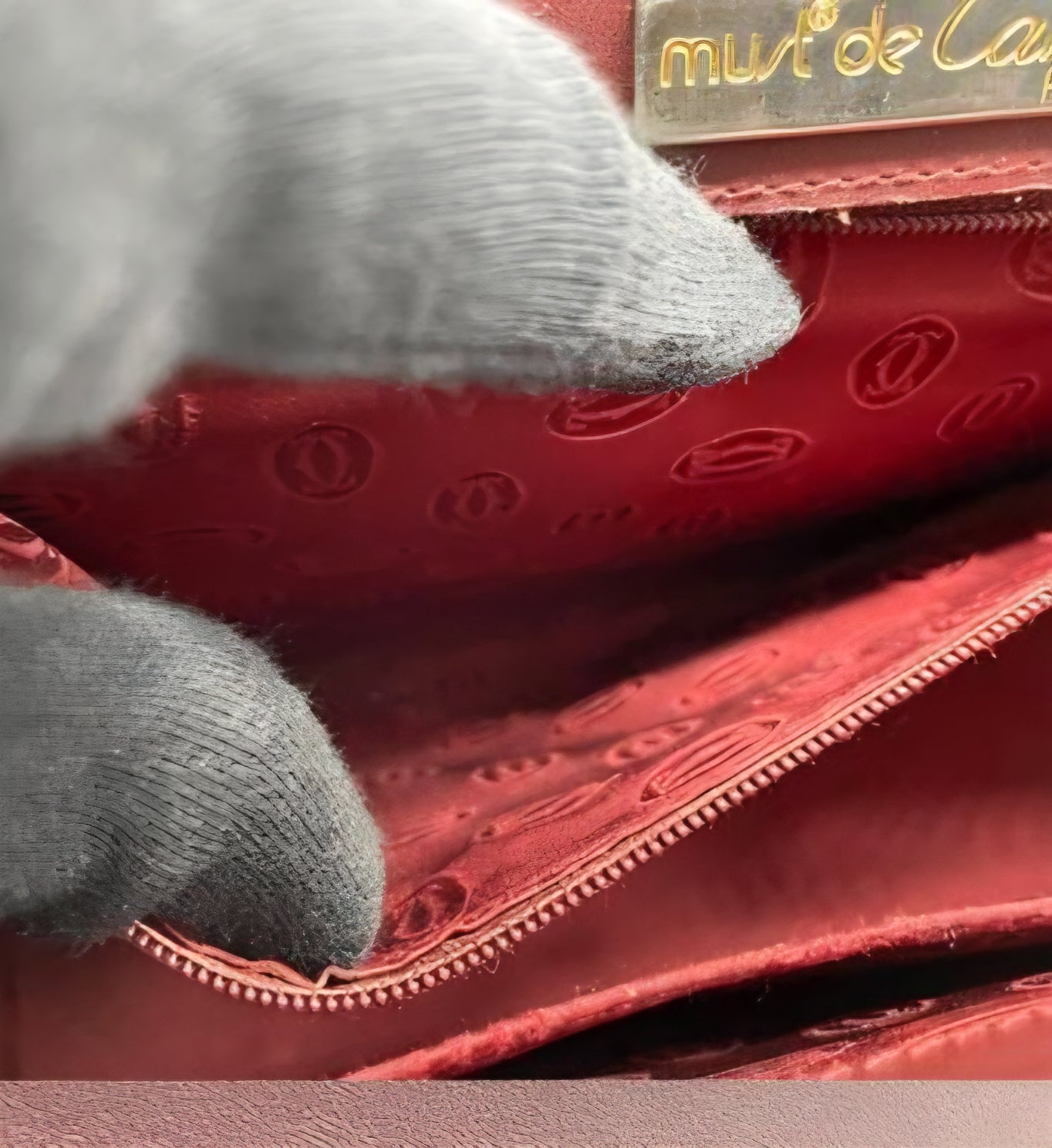 Cartier Must de Sac de Soirée à Poignée Supérieure