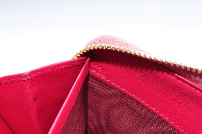 Prada Zip Around Pink Long Wallet