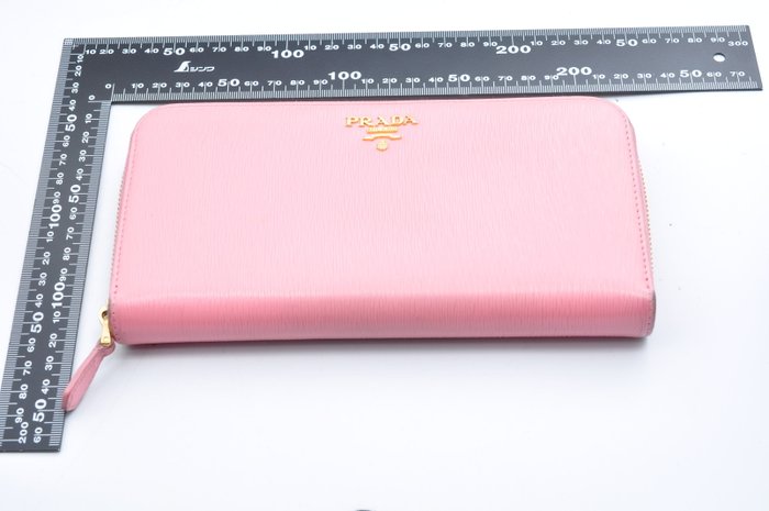 Prada Zip Around Pink Long Wallet