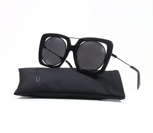 Yohji Yamamoto YY7009 Lunettes de soleil miroir noir-gris
