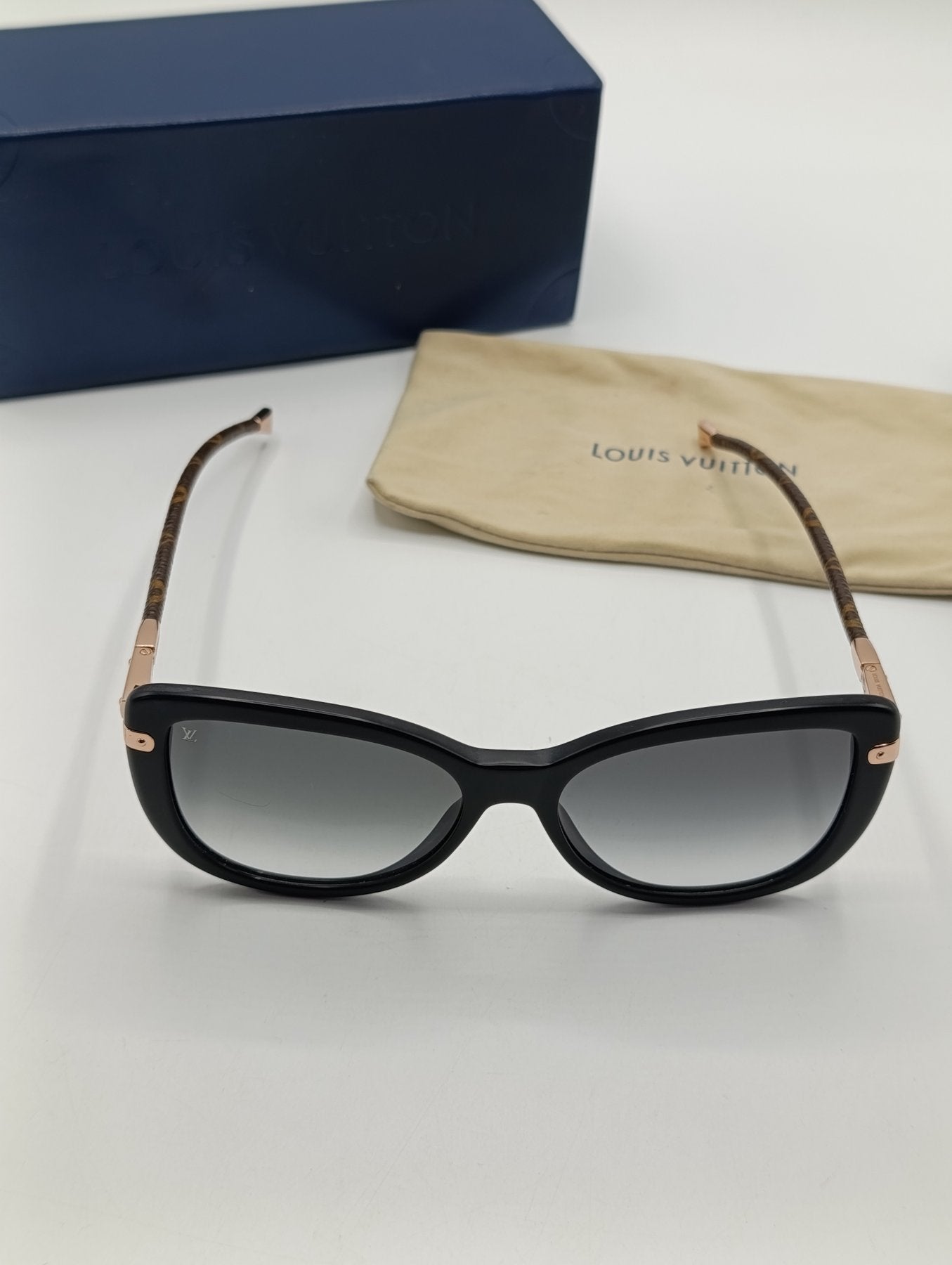 Louis Vuitton Charlotte Monogram Sunglasses Z0781W Black Designer Shades