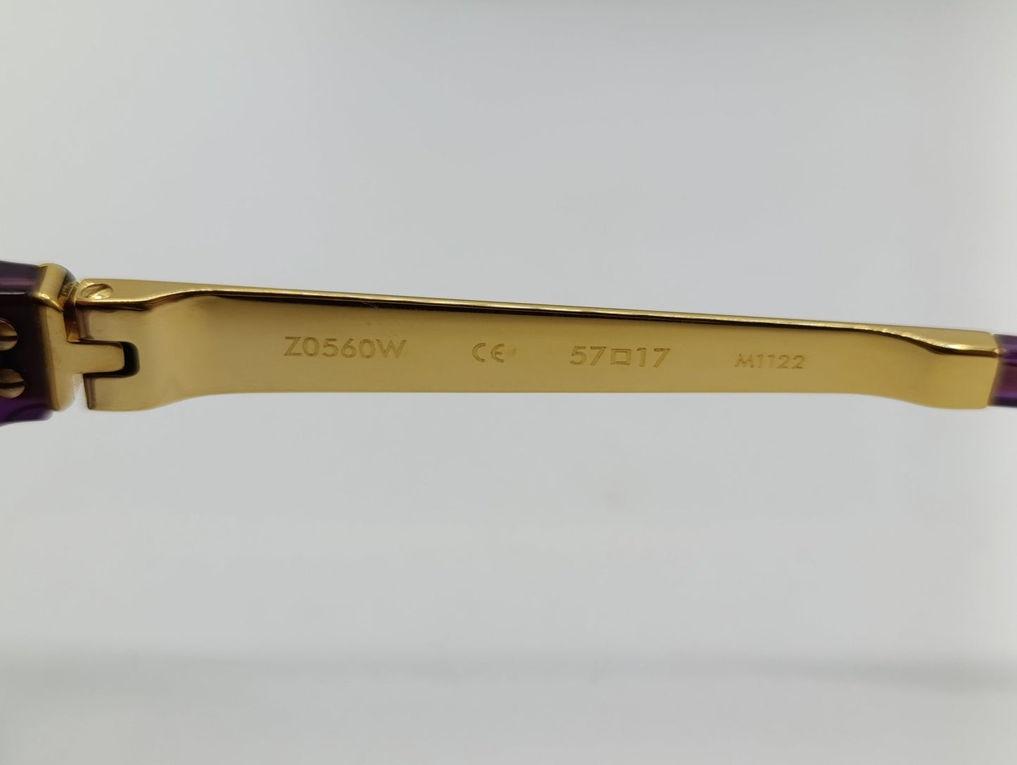 Louis Vuitton Z0560W Sunglasses Purple Glitter Oversized Designer Shades