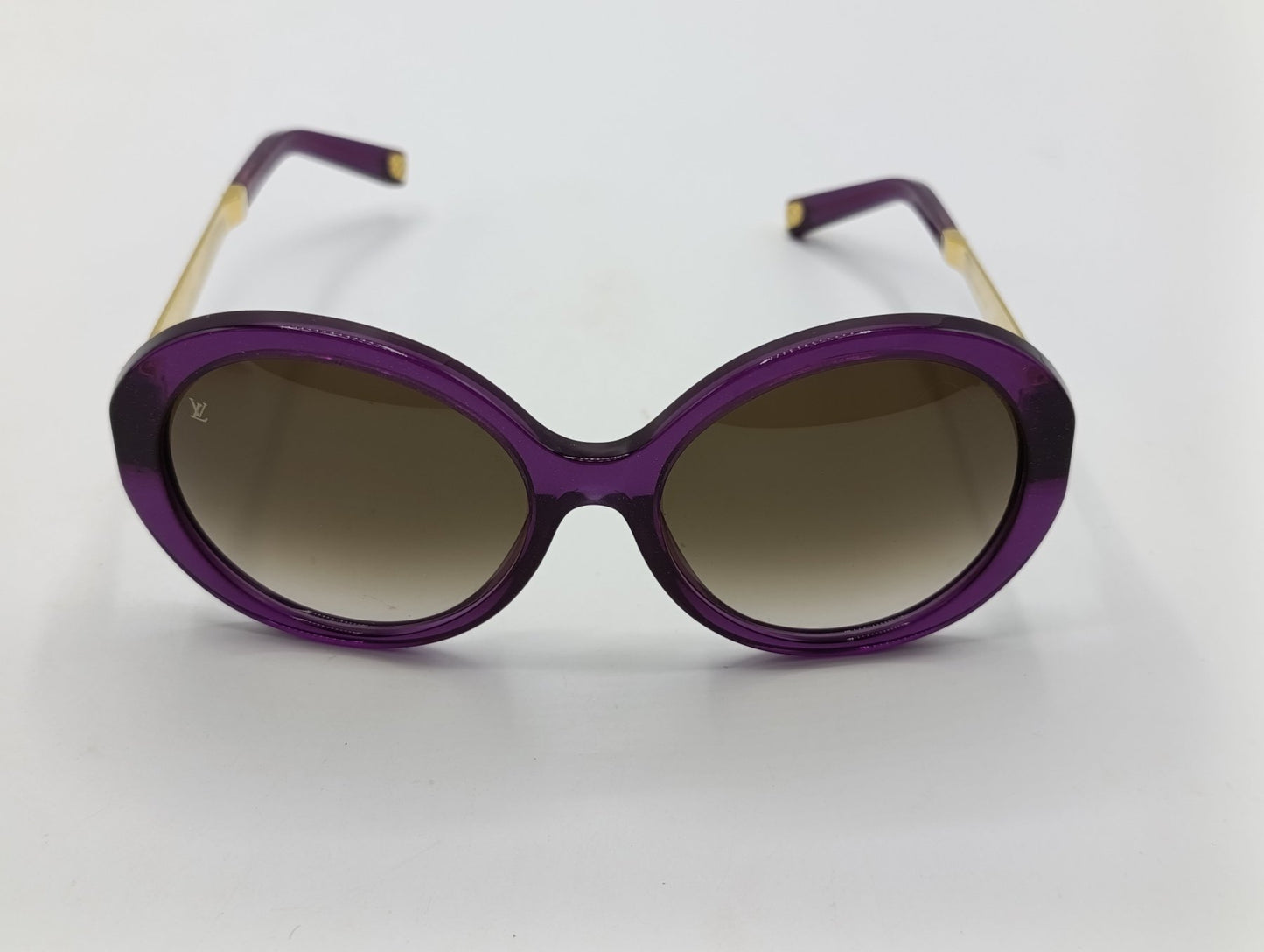 Louis Vuitton Z0560W Sunglasses Purple Glitter Oversized Designer Shades