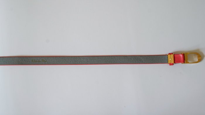 Christian Dior Rhinestone Buckle Belt Size 70 Slim Designer Belt