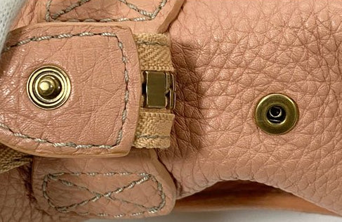 Céline Luggage  Pink and Beige Leather Handbag