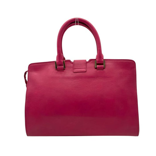Saint Laurent Pink Leather Two-Way Handbag – Gold-Tone Hardware