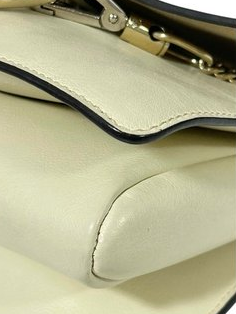 Chloé Faye Shoulder Bag – Beige Leather and Gold-Tone Hardware