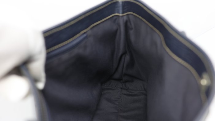 Gucci Vintage GG Plus Monogram Tote Bag – Navy Leather Trim