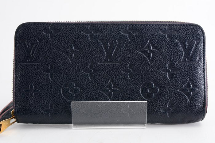 Louis Vuitton Zippy Wallet in Blue Empreinte Leather