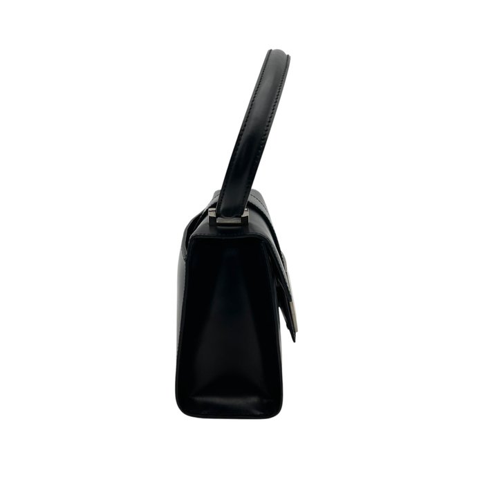 Salvatore Ferragamo Vara Bow Leather Mini Handbag in Black