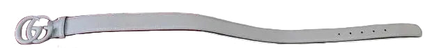 Gucci Marmont Belt – Grey Leather, Size 70