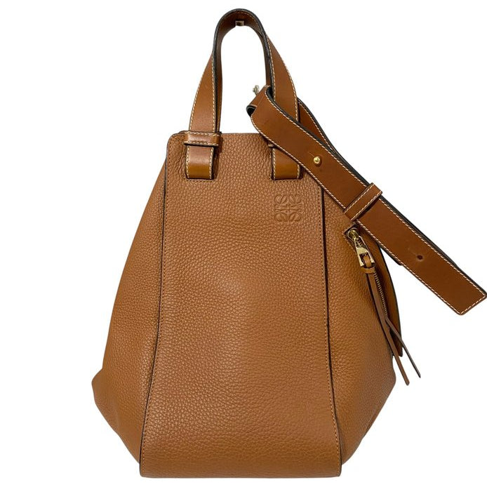 Loewe Hammock 2-Way Shoulder Bag – Brown Leather
