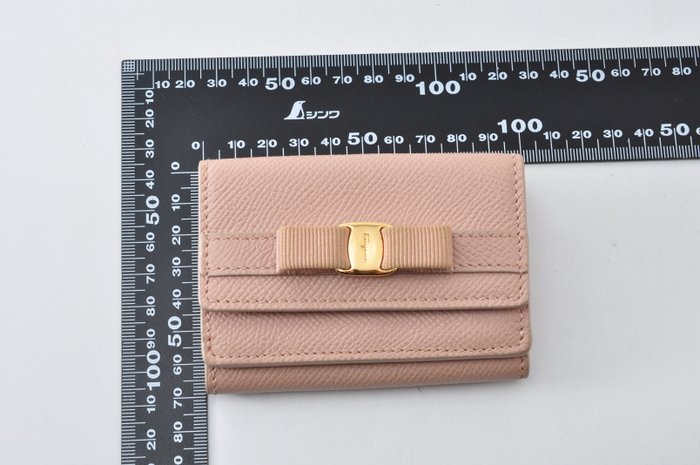 Salvatore Ferragamo Pink Leather Bi-Fold Wallet