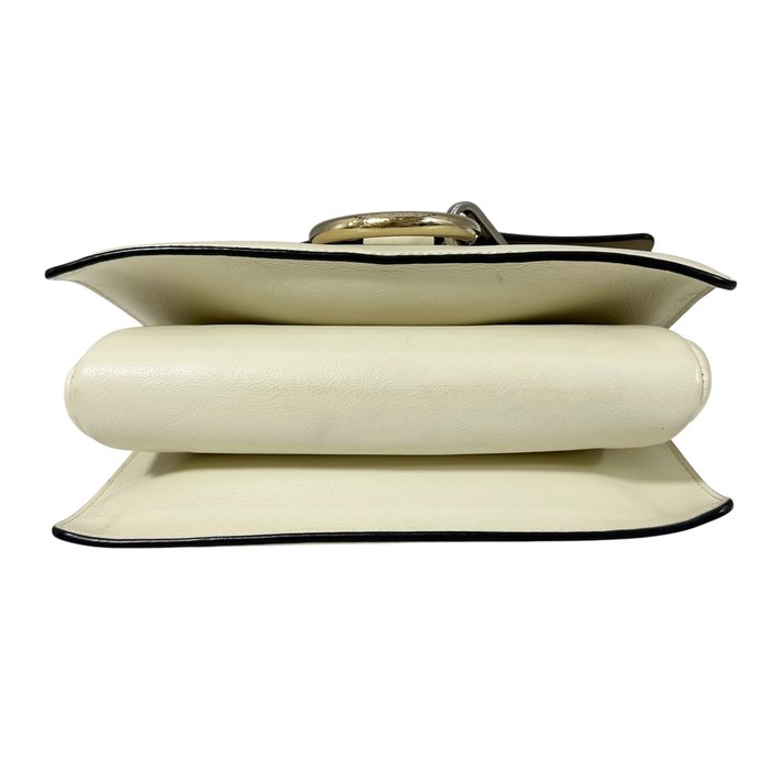 Chloé Faye Shoulder Bag – Beige Leather and Gold-Tone Hardware