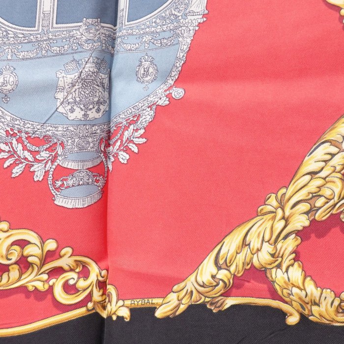 Hermès Carrosses d’Or Silk Carré 90 Scarf