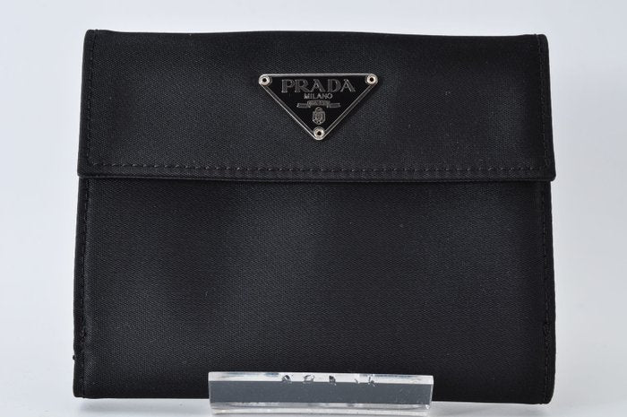Prada Black Nylon Bifold Wallet