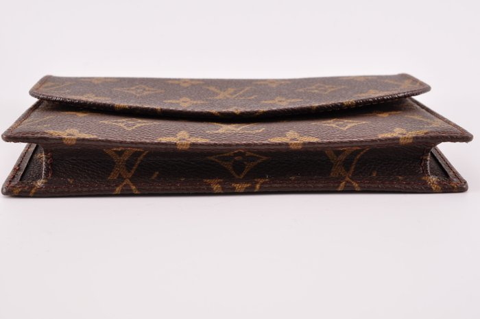 Louis Vuitton Monogram Pochette Rabas Wallet with Leather Trim