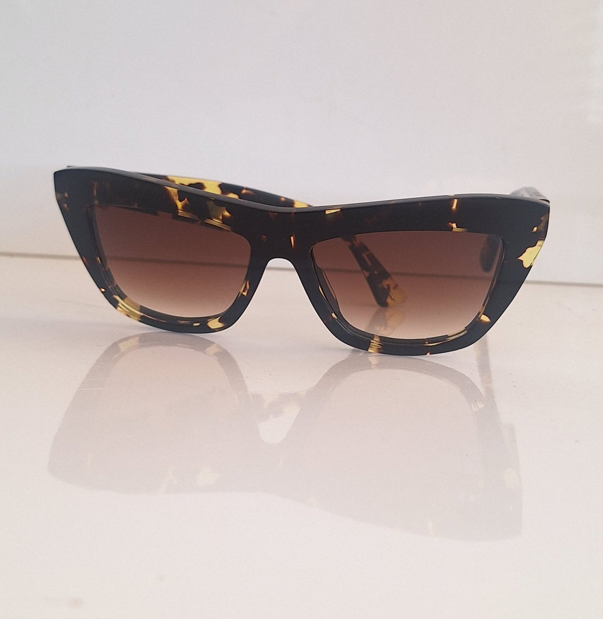 Bottega Veneta 802 Brown and Gold Sunglasses