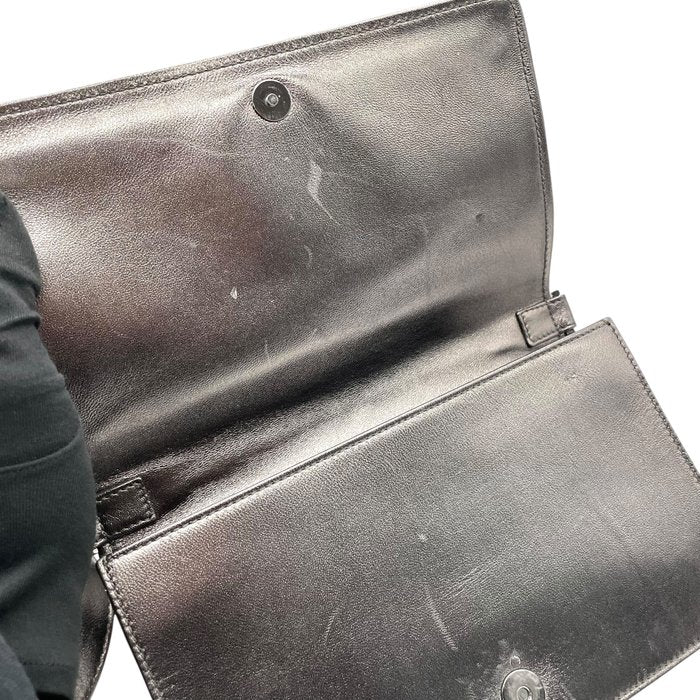Sac porté épaule Yves Saint Laurent métallisé