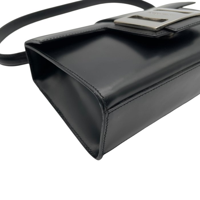 Salvatore Ferragamo Vara Bow Leather Mini Handbag in Black