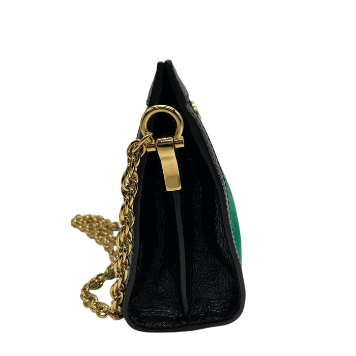 Pochette/Sac bandoulière Gucci toile rayée verte