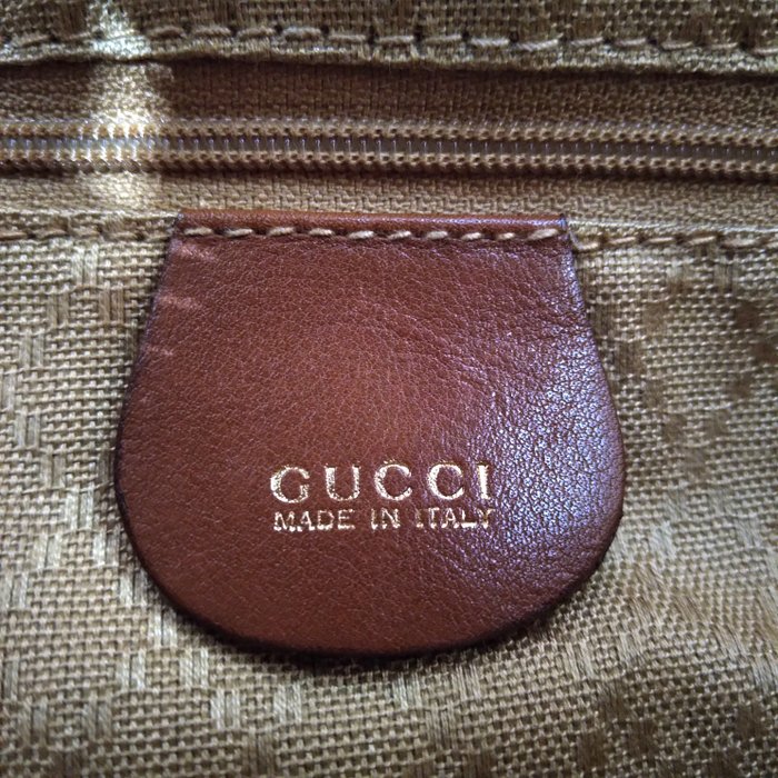 Gucci Bamboo Brown Leather Backpack