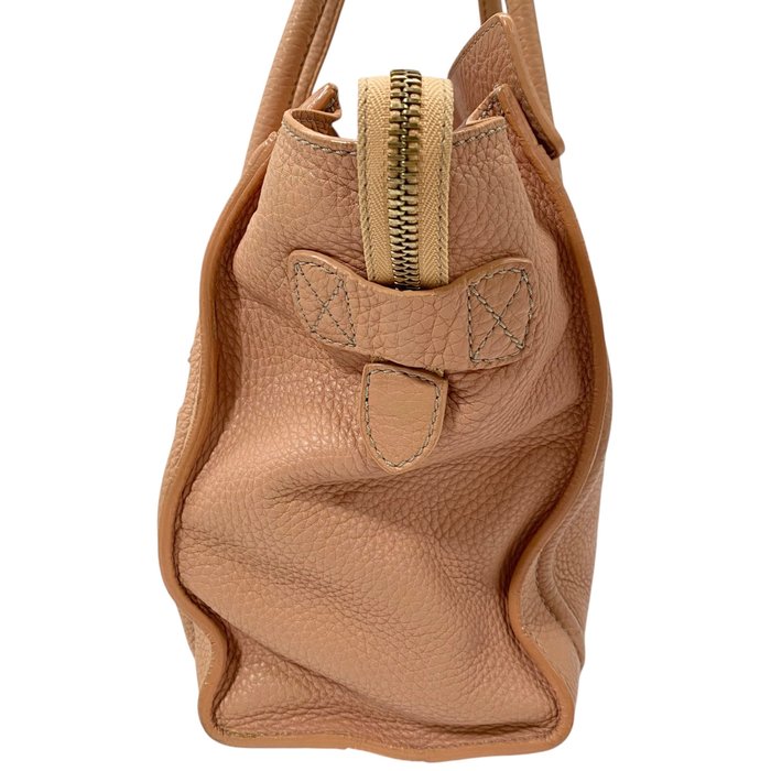 Céline Luggage  Pink and Beige Leather Handbag