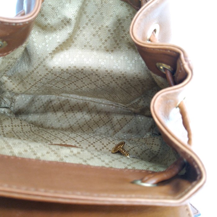 Gucci Bamboo Brown Leather Backpack