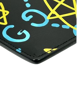 Gucci Ghost Clutch Bag – Black Leather & Gold-Tone Hardware