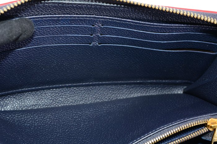 Louis Vuitton Zippy Wallet in Blue Empreinte Leather