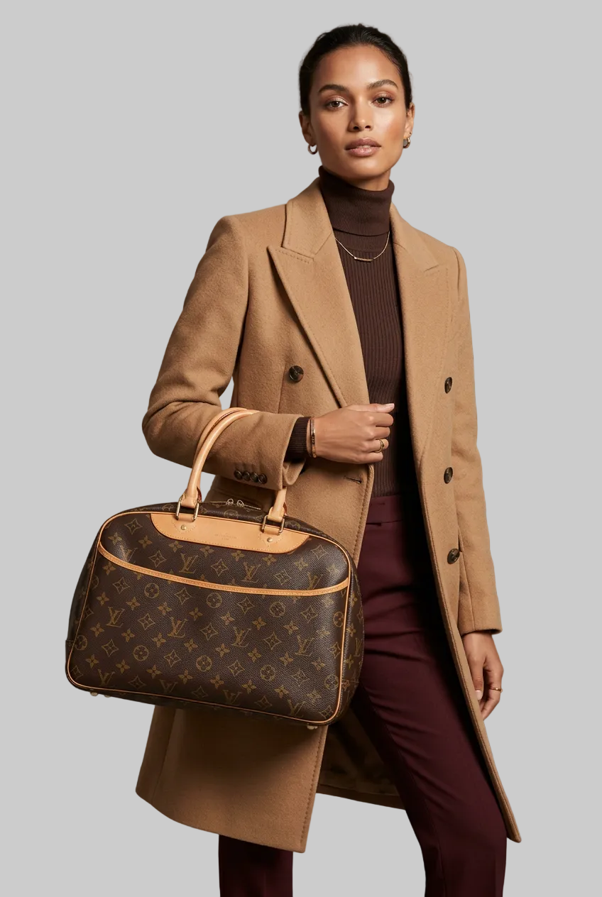 Louis Vuitton Deauville Monogram Handbag – Brown