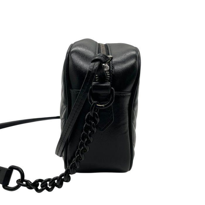 Gucci GG Marmont Matelassé Small Shoulder Bag – Black