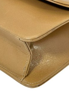 Christian Dior Brown Leather Shoulder Bag – Gold-Tone Hardware