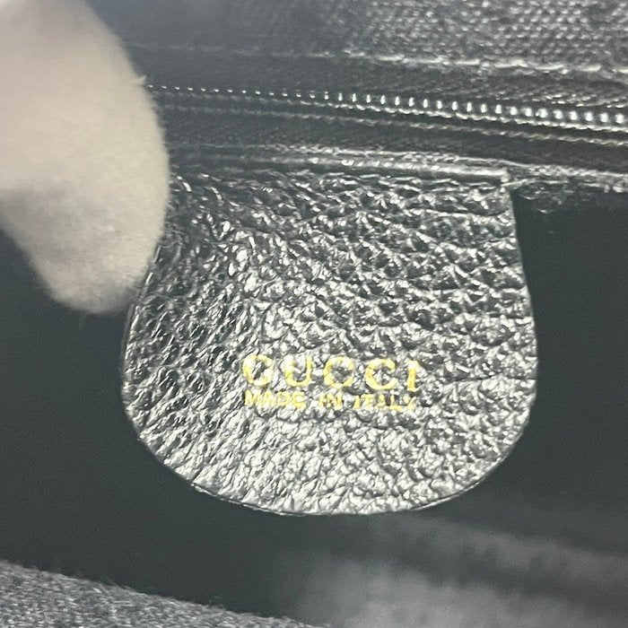 Gucci Black Leather Backpack Bag