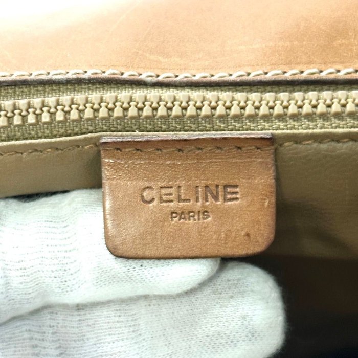 Céline Macadam Triomphe Brown PVC Crossbody Bag